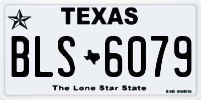 TX license plate BLS6079