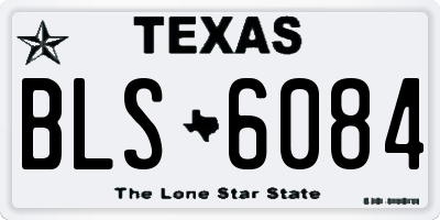 TX license plate BLS6084