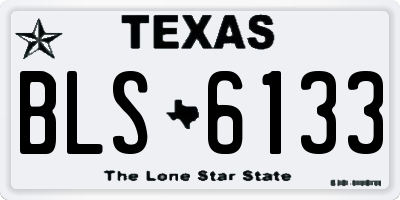 TX license plate BLS6133