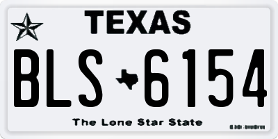 TX license plate BLS6154