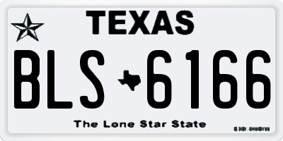 TX license plate BLS6166