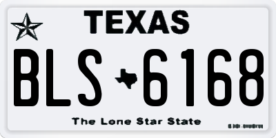TX license plate BLS6168