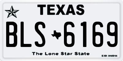 TX license plate BLS6169