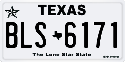 TX license plate BLS6171