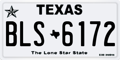 TX license plate BLS6172