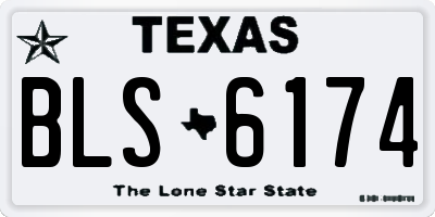TX license plate BLS6174