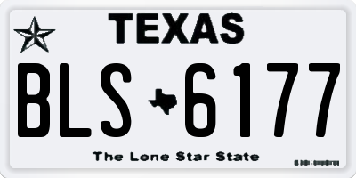 TX license plate BLS6177