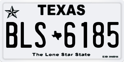 TX license plate BLS6185