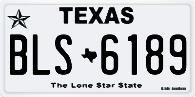 TX license plate BLS6189