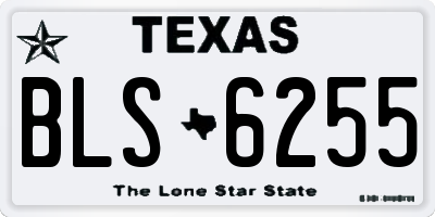 TX license plate BLS6255