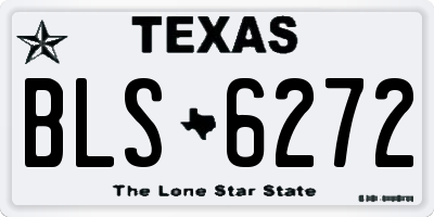 TX license plate BLS6272