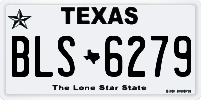 TX license plate BLS6279