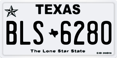 TX license plate BLS6280