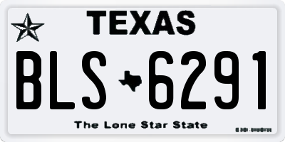 TX license plate BLS6291