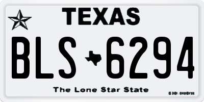 TX license plate BLS6294