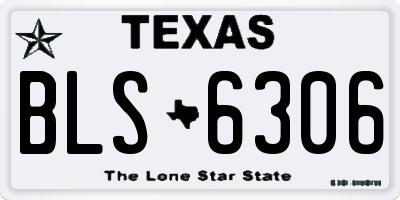 TX license plate BLS6306