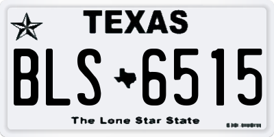 TX license plate BLS6515
