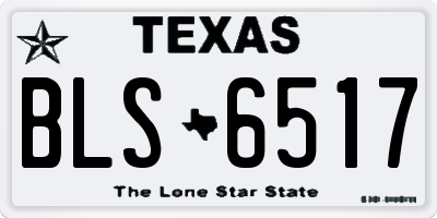 TX license plate BLS6517