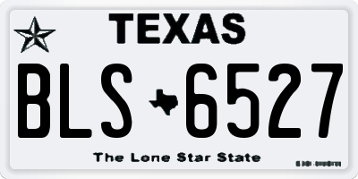 TX license plate BLS6527