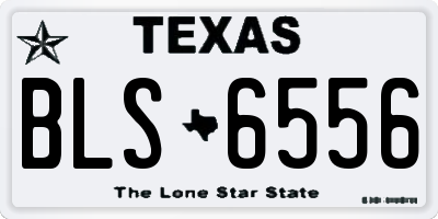 TX license plate BLS6556