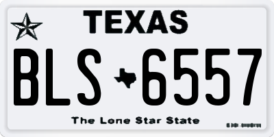 TX license plate BLS6557
