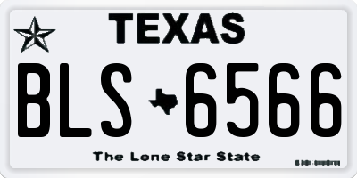 TX license plate BLS6566