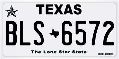 TX license plate BLS6572