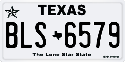 TX license plate BLS6579