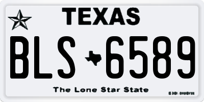 TX license plate BLS6589