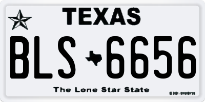 TX license plate BLS6656