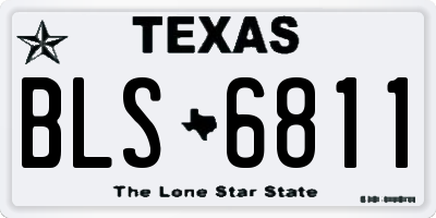 TX license plate BLS6811