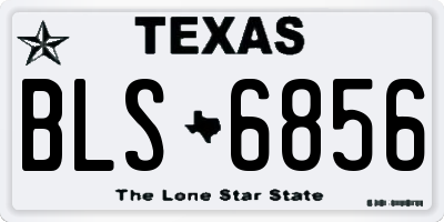 TX license plate BLS6856