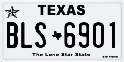TX license plate BLS6901