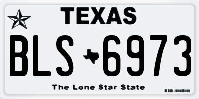 TX license plate BLS6973