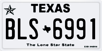 TX license plate BLS6991