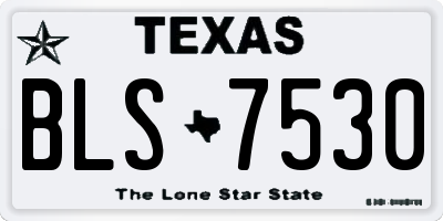 TX license plate BLS7530