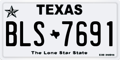 TX license plate BLS7691