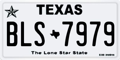 TX license plate BLS7979