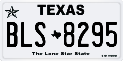 TX license plate BLS8295