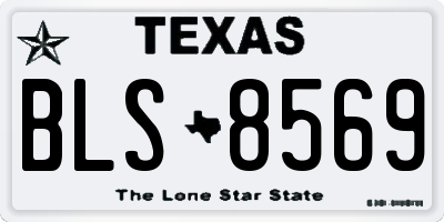 TX license plate BLS8569