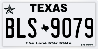 TX license plate BLS9079