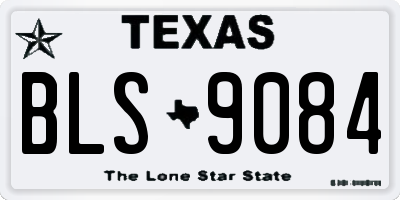 TX license plate BLS9084
