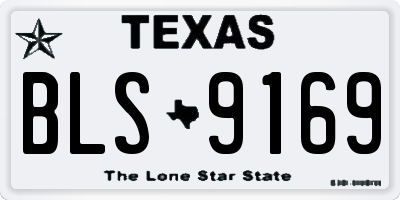 TX license plate BLS9169