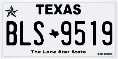TX license plate BLS9519