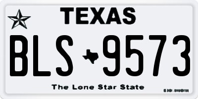 TX license plate BLS9573