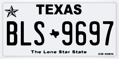 TX license plate BLS9697