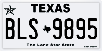 TX license plate BLS9895