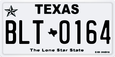 TX license plate BLT0164