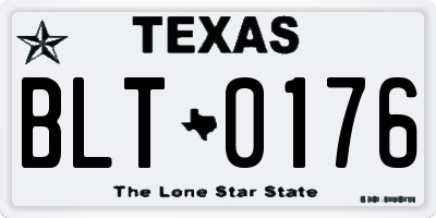 TX license plate BLT0176