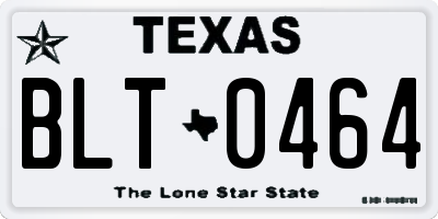 TX license plate BLT0464